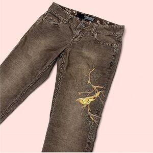Guess Brown Embroidered Women's Jeans